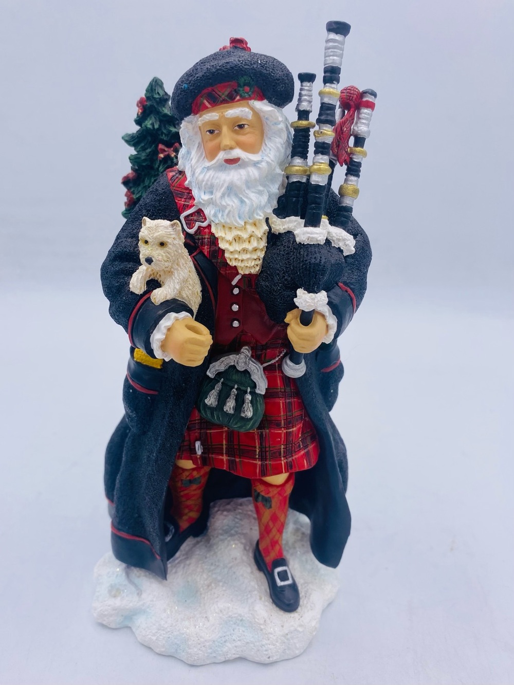 Pipka Scottish Santa Reflections Of Christmas #11341 Limited Edition With Dog
